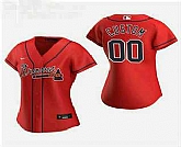 Women Customized Atlanta Braves 2020 Red Alternate Nike Jersey,baseball caps,new era cap wholesale,wholesale hats